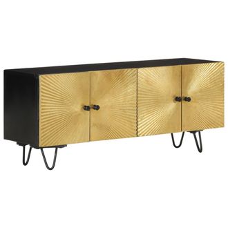 vidaXL Vidaxl - Mueble De Tv Madera Maciza De Mango 110x30x45 Cm