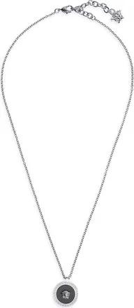 Versace Medusa Head Pendant Necklace in Palladium Black at Nordstrom