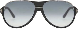 Tom Ford Eyewear Zonnebril met piloten montuur - Zwart