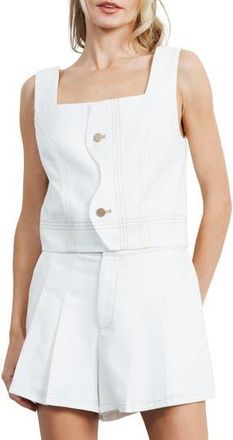 Ciebon Yesika Cotton Blend Top in White at Nordstrom Rack, Size Medium
