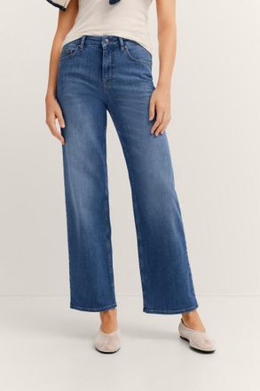 Bugatti 5-Pocket-Jeans BUGATTI, Damen, Gr. 44, Normalgr&ouml;ssen, blau (350, blau), 98% Baumwolle, 2% Elasthan, Jeans 5-Pocket-Jeans, mit geradem Beinverlauf