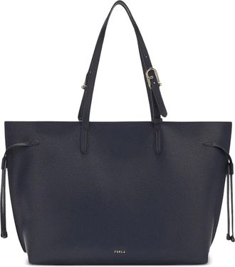 Furla Ava Calf Leather Large Tote With Zip Bag