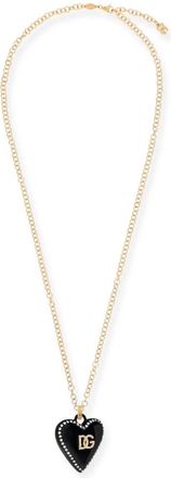 Dolce & Gabbana Gouden Hart Bedel Haaksluiting Sieraden - Dames - Kettingen - Geel - ONE Size - Accessoires