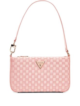 Guess Co logo-plaque shoulder bag - Pink