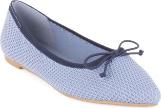 Elie Tahari Bogota Pointed Toe Flat in Blue/Navy at Nordstrom, Size 7.5