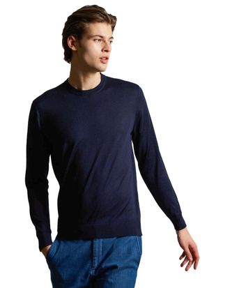Colombo Kid Wool 12.8 Micron Crewneck Sweater