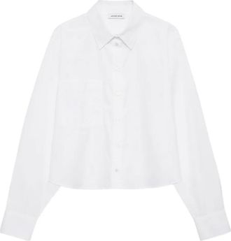 Anine Bing Camicia crop Essie - Bianco