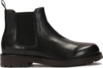 Kazar Klassieke zwarte leren Chelsea-laarzen - Heren - Chelseaboots - Zwart - 44 EU - Leer - Schoenen