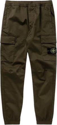 Stone Island Cargo Broeken - Heren - Slim Fit Broeken - Groen - W31 - Katoen - Broeken