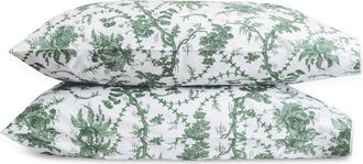 Matouk San Cristobal Set of 2 500 Thread Count Cotton Pillowcases in Green at Nordstrom, Size King