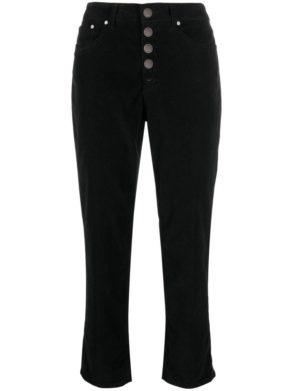 デニム・ジーパン DONDUP Women Denim Pants DP619DF0266DIO5 800 233999 BLUE Amber wide-leg jeans in rigid lyocell denim for women, blue