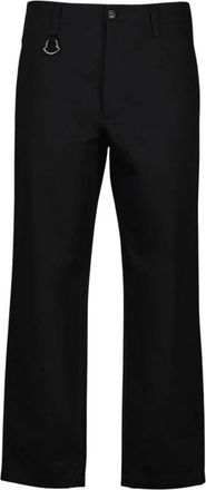 Moncler Straight Cut Chino Broek - Heren - Slim Fit Broeken - Zwart - M - Katoen - Broeken