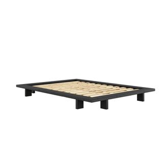 Karup Design Japan Bett, 140 x 200 cm, Kiefer black night