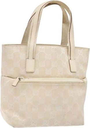 Gucci Pre-owned Tote Bags, female, Beige, Size: ONE SIZE Pre-owned Tote Bag