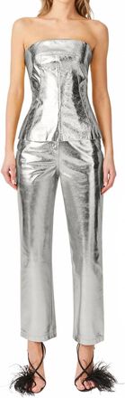 Amylynn Johanna Bandeau Top In Silver