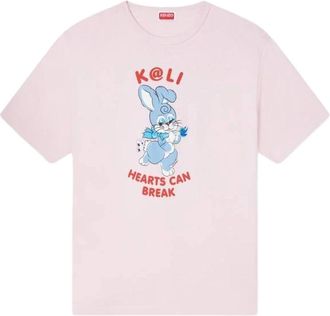 Kenzo Cartoon T-shirt - Heren - T-shirts - Roze - L - Katoen - Tops