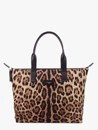 Dolce & Gabbana Borsa a spalla in nylon con stampa animalier - DOLCE & GABBANA - gender_Man