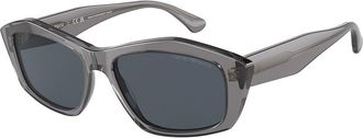 Emporio Armani EA4187 502987 Womens Sunglasses Grey Size 55