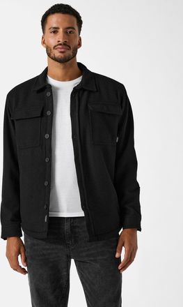 Guess Dexi Wool-Blend Flannel Shirt