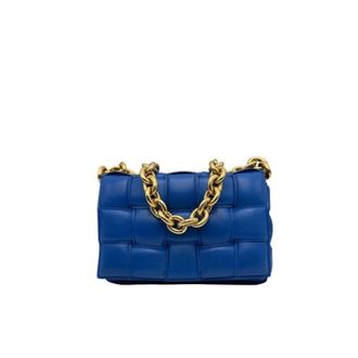 Bottega Veneta Pre-owned Cross Body Bags, female, Blue, Size: ONE SIZE Pre-owned Vintage Crossbody Bag