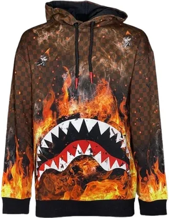 Sprayground Sprayground, Hoodies & sweatvesten, Heren, Bruin, S, Katoen, Crewneck Sweatshirt