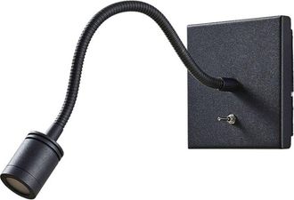 Lindby L&aacute;mpara De Pared Led mayar En Negro Metal - Lindby