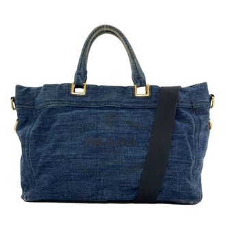 Prada Blue Denim Tote Bag (Pre-Owned)