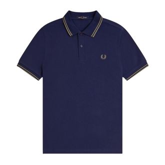 Fred Perry Heren, Tops, Blauw, Maat: 2XL Katoen