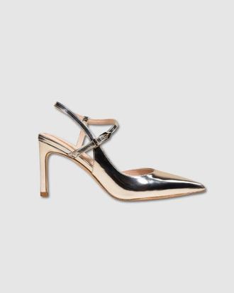 Mi-Mai Emy Slingback Stiletto in Silver at Nordstrom, Size 9