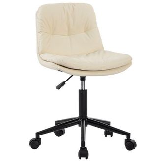 OEM Silla De Oficina - Sevencomfort - Giratoria - Ajustable En Altura - Cuero Microfibra - Carga M&aacute;xima 115kg - Blanca