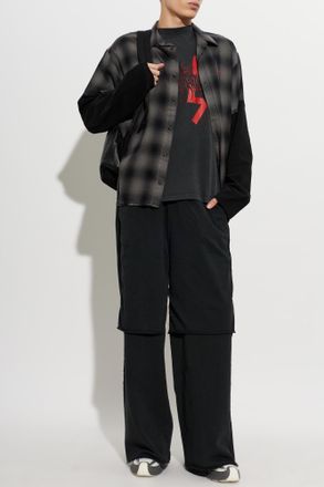 44 Label Group Shirt With A vintage Effect, Mens, Grey