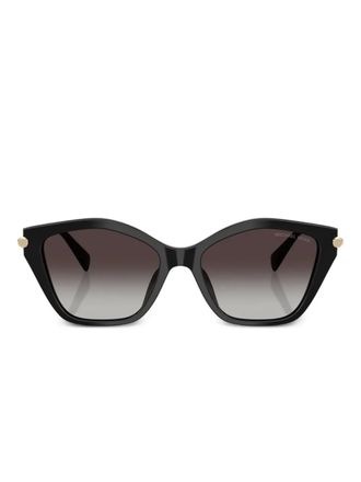 Michael Kors Zonnebril met cat-eye montuur - Zwart