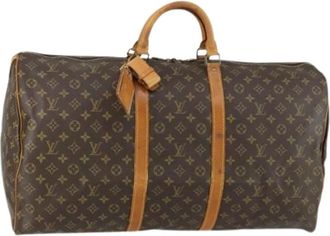 Louis Vuitton Pre-owned Weekend Bags, female, Brown, Size: ONE SIZE Pre-owned Canvas Weekend Bag