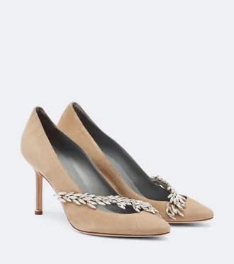 Balenciaga x Manolo Blahnik suede pumps