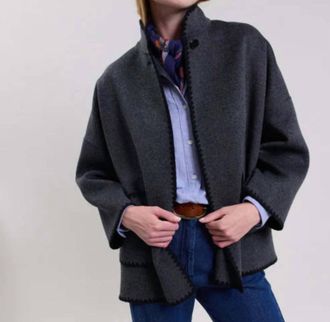 Hartford Womens Valentine Long Sleeve Coat In Anthracite