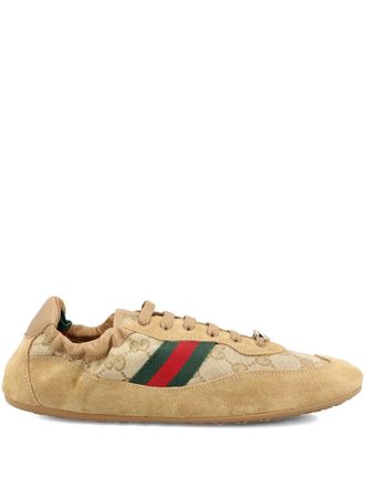 Gucci Gucci 857963AAF10 - women - Calf Suede/Fabric/Fabric/Rubber - 37.5 - Neutrals