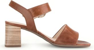 Gabor Schoenen, Dames, Bruin, 36 EU, Leer, Sandalen met hoge hak