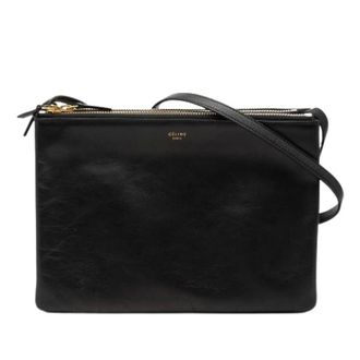 Celine Pre-owned Cross Body Bags, female, Black, Size: ONE SIZE Pre-owned The Trio Crossbody Bag