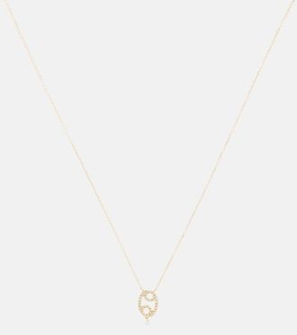 Persée Persée Cancer 18kt gold necklace with diamonds