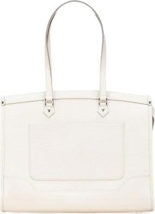 Louis Vuitton Pre-owned Madeleine GM Tote Bag - Dames - Vintage Shopper - Wit - ONE Size - Leer - Vintage