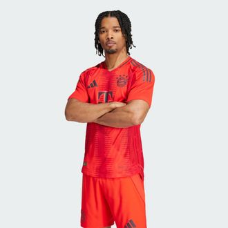 adidas adidas Performance Mens FC Bayern 24/25 Home Authentic Jersey - Red Recycled Material - Size Medium