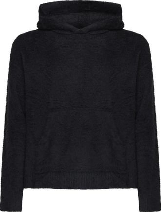 Roberto Collina Cappuccio ML Brushed Comfort Fit - Sweatshirts & Hoodies - Hombre - Negro - 2XL