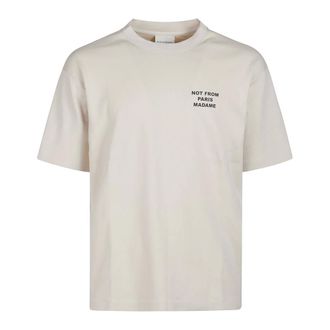 Dr&ocirc;le de Monsieur Tops, Heren, Beige, XL, Graphic T-shirt