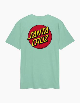 Santa Cruz Mens Santa Cruz Mens Classic Dot Short Sleeve T-Shirt - Green - Size: 40
