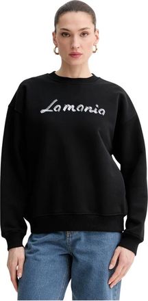 La Mania Dames, Sweatshirts & Hoodies, Zwart, Maat: XS Katoen