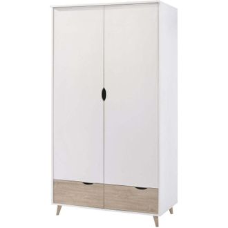 LPD Furniture Lpd Furniture - Stockholm 2 Door Wardrobe White-Oak