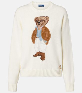 Polo Ralph Lauren Pullover Polo Bear in cotone con intarsi