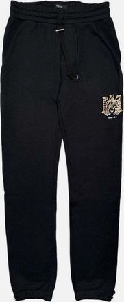 Amiri Leopard App. Sweatpants- Black
