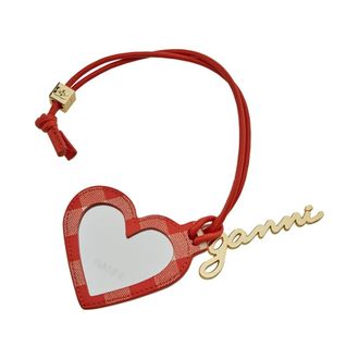 Ganni Red Heart Mirror Accessories