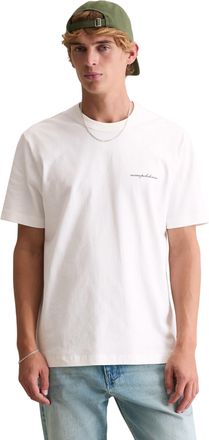 Marc O'Polo Denim T-Shirt MARC OPOLO DENIM, Herren, Gr. XXL, silky wei&szlig;, Obermaterial: 100% Baumwolle, relaxed fit, Rundhals, Shirts T-Shirt, mit grossem R&uuml;ckenprint, r